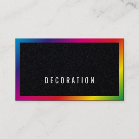 Moderne Professionele Regenboog Visitekaartjes (Voorkant)