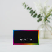 Moderne Professionele Regenboog Visitekaartjes (Staand voorkant)