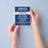 Moderne professionele reiniging flyer (Hand)