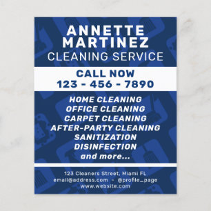 Moderne professionele reiniging flyer