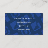 Moderne professionele reiniging visitekaartje (Achterkant)