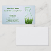 Moderne professionele reinigingsdop visitekaartje (Voorkant / Achterkant)