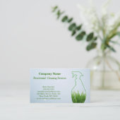 Moderne professionele reinigingsdop visitekaartje (Staand voorkant)