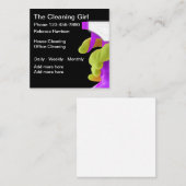 Moderne professionele reinigingsservice vierkante visitekaartje (Voorkant / Achterkant)