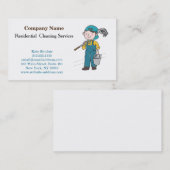 Moderne professionele reinigingsservice visitekaartje (Voorkant / Achterkant)