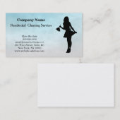 Moderne professionele reinigingsservice visitekaartje (Voorkant / Achterkant)
