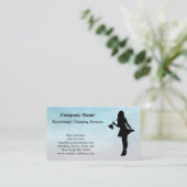 Moderne professionele reinigingsservice visitekaartje (Staand voorkant)