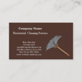 Moderne professionele reinigingsservice visitekaartje (Voorkant)