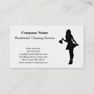 Moderne professionele reinigingsservice visitekaartje