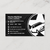 Moderne professionele reusachtige logo auto visitekaartje (Achterkant)