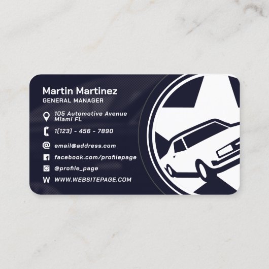 Moderne professionele reuzenautobedrijven in de lo visitekaartje (Achterkant)