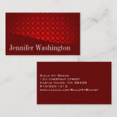 Moderne professionele rode Visitekaartjes (Voorkant / Achterkant)