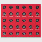 Moderne, , professionele Rood Cadeaupapier (Vlak)