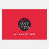 Moderne, , professionele Rood Inpakpapier Vel (Voorkant)