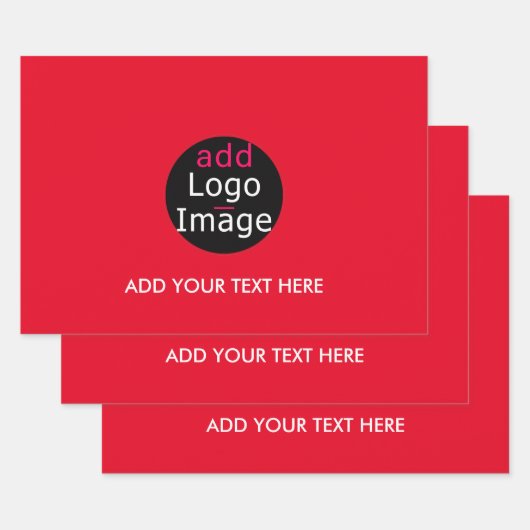 Moderne, , professionele Rood Inpakpapier Vel (Set)