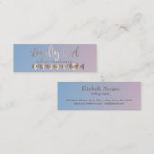 Moderne professionele Roos Gold Hearts Ombre Klantenkaartje (Voorkant / Achterkant)