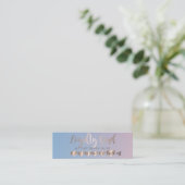 Moderne professionele Roos Gold Hearts Ombre Klantenkaartje (Staand voorkant)