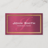 Moderne professionele, roze, frambozenolie-Lijst Visitekaartje (Voorkant)