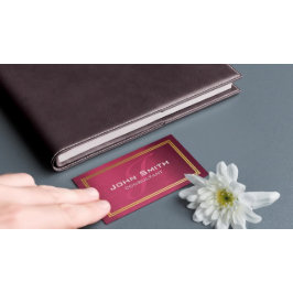 Moderne professionele, roze, frambozenolie-Lijst Visitekaartje