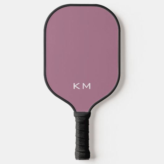 Moderne Professionele Roze Monogram Initialen Pickleball Paddle (Voorkant)