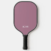 Moderne Professionele Roze Monogram Initialen Pickleball Paddle (Achterkant)