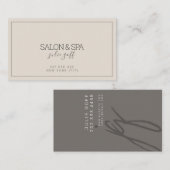 Moderne professionele salon en spa visitekaartje (Voorkant / Achterkant)