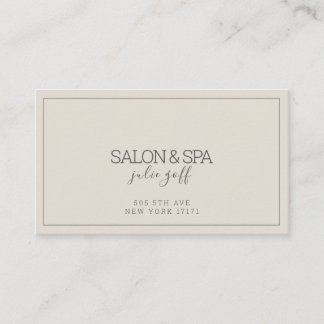Moderne professionele salon en spa visitekaartje
