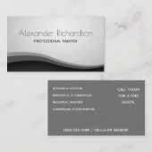 Moderne professionele schilder van de Dienst van h Visitekaartje (Voorkant / Achterkant)