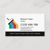 Moderne Professionele Schilderijservice Decoratie Visitekaartje (Achterkant)