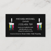 Moderne Professionele Schilderijservice Decoratie Visitekaartje (Achterkant)