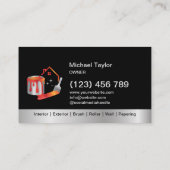 Moderne Professionele Schilderijservice Decoratie Visitekaartje (Achterkant)