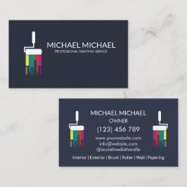 Moderne Professionele Schilderijservice Decoratie Visitekaartje