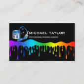 Moderne Professionele Schilderijservice Decoratie Visitekaartje (Voorkant)