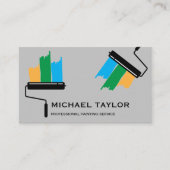 Moderne Professionele Schilderijservice Decoratie Visitekaartje (Voorkant)