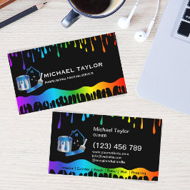 Moderne Professionele Schilderijservice Decoratie Visitekaartje