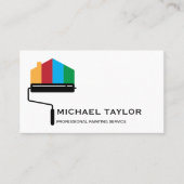 Moderne Professionele Schilderijservice Decoratie Visitekaartje (Voorkant)