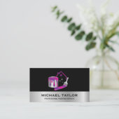 Moderne Professionele Schilderijservice Decoratie Visitekaartje (Staand voorkant)