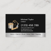 Moderne Professionele Schilderijservice Decoratie Visitekaartje (Achterkant)