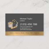 Moderne Professionele Schilderijservice Decoratie Visitekaartje (Achterkant)