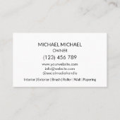 Moderne Professionele Schilderijservice Decoratie Visitekaartje (Achterkant)