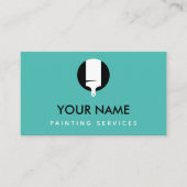 Moderne professionele schilderservice Minimal Brus Visitekaartje (Voorkant)