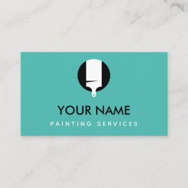 Moderne professionele schilderservice Minimal Brus Visitekaartje