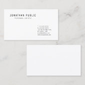 Moderne Professionele Schone Design Chic Trendy Ee Visitekaartje (Voorkant / Achterkant)