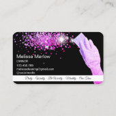 Moderne professionele schoonmaakbeurt visitekaartje (Achterkant)