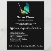 Moderne professionele schoonmaakbeurtkantoor flyer (Voorkant)