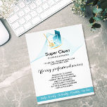 Moderne professionele schoonmaakbeurtkantoor flyer<br><div class="desc">Moderne professionele schoonmaakbeurtkantoor</div>