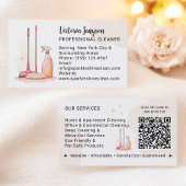 Moderne Professionele Schoonmaker Huishoudelijke Q Visitekaartje
