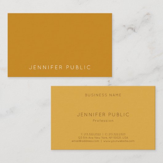 Moderne professionele Sjabloon elegante trendkleur Visitekaartje (Voorkant / Achterkant)