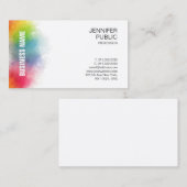 Moderne professionele Sjabloon voor regenboogkleur Visitekaartje (Voorkant / Achterkant)