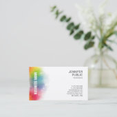 Moderne professionele Sjabloon voor regenboogkleur Visitekaartje (Staand voorkant)